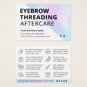 Carte d'après-garde Holographique Eyebrow Threadin