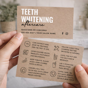 Carte d'après-soins pour dents Eco Premium Kraft