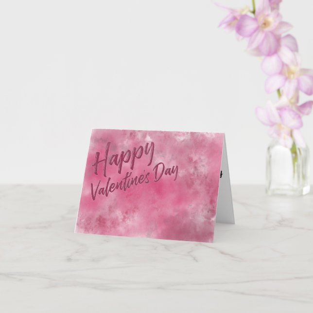 Carte d'aquarelle de Valentine (Orchidée)