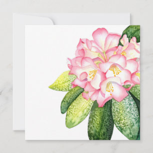 Carte d'aquarelle 'Pink Rhod'