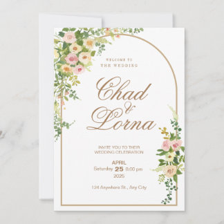 Carte d'aquarelle rose