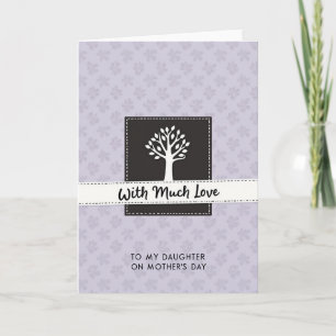 Carte d'arbre de la journée douce des filles