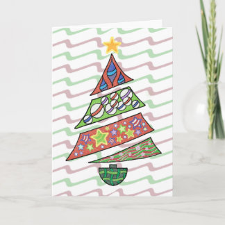 Carte d'arbre de Noël