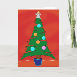 Carte d'arbre de Noël