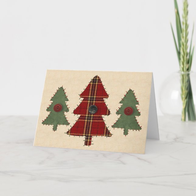 Carte d'arbre de Noël (Devant)