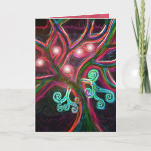 Carte d'arbre de Noël