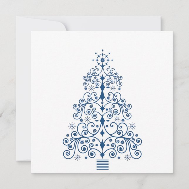 Carte d'arbre de Noël 5x5 (Devant)