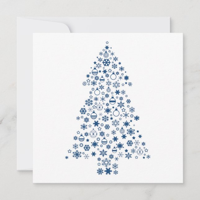 Carte d'arbre de Noël 5x5 (Devant)
