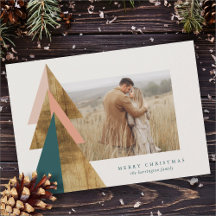 Carte d'arbre de Noël minimale
