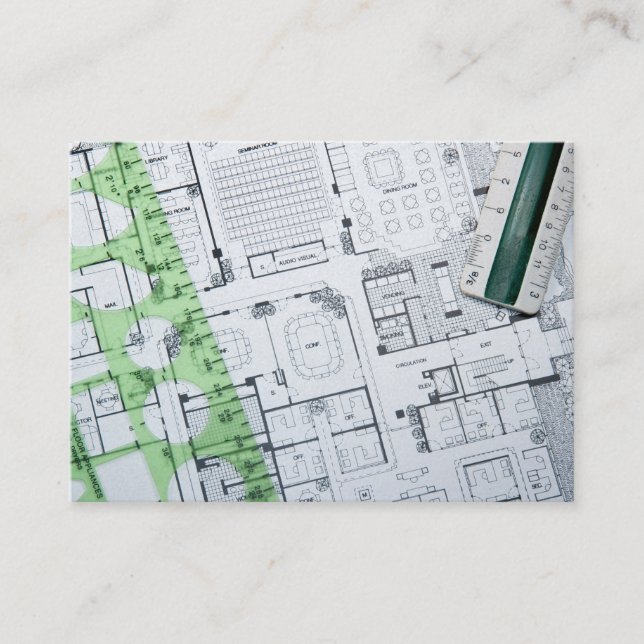 Carte d'architecte / entrepreneur / constructeur - (Devant)