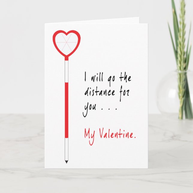 Carte d'arpenteur Valentine de prison en forme de  (Devant)