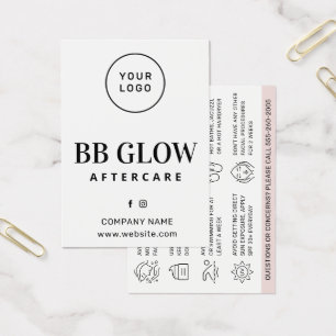 Carte d'arrière-garde personnalisée BB Glow