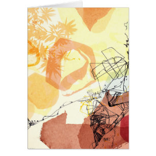 Carte d'art abstrait de chiffrement