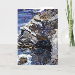 Carte d'art Abstraite Artsy Seaside Grotto