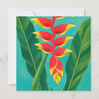 carte d'art aloha hawaïenne dos blanc