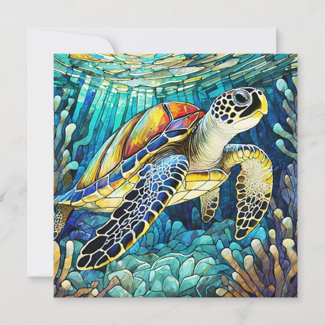 Carte d'art aloha hawaïenne vierge (Devant)