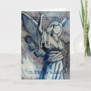 Carte d'art Anniversaire Angel Personnalisée