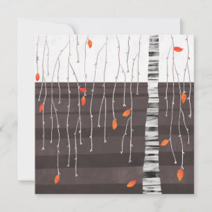 Carte d'art Arbre Paysage d'hiver