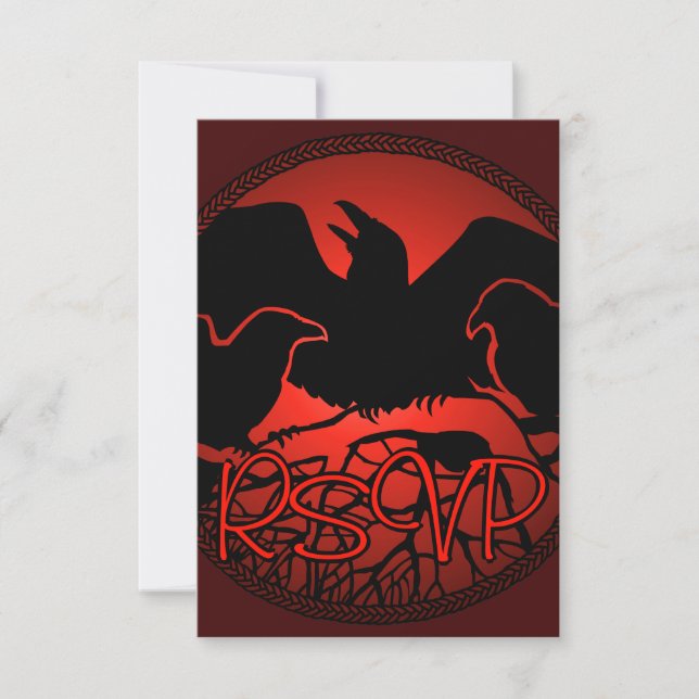 Carte d'art autochtone personnalisée Raven Art RSV (Devant)