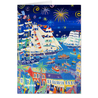 Carte d'art : Bateaux grands et petits bateaux