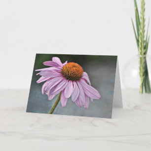 Carte d'art de coneflower violet artistique