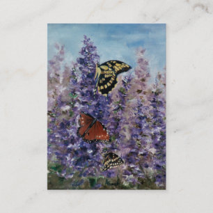 Carte d'art de jardin de papillon