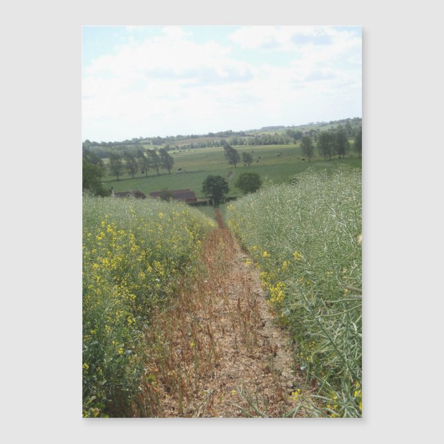 Carte d'art de la campagne en anglais (Devant)
