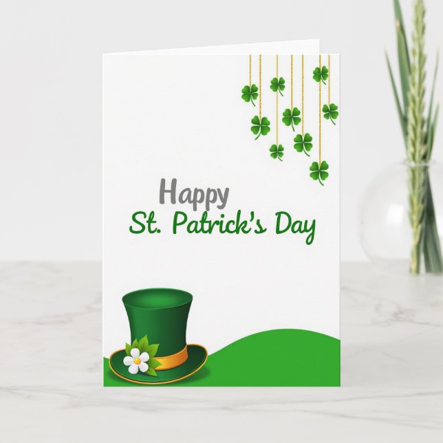 Carte d'art de la Saint-Patrick (Devant)