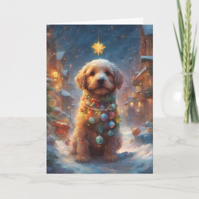 Carte d'art de marionnettes de Noël (Devant)