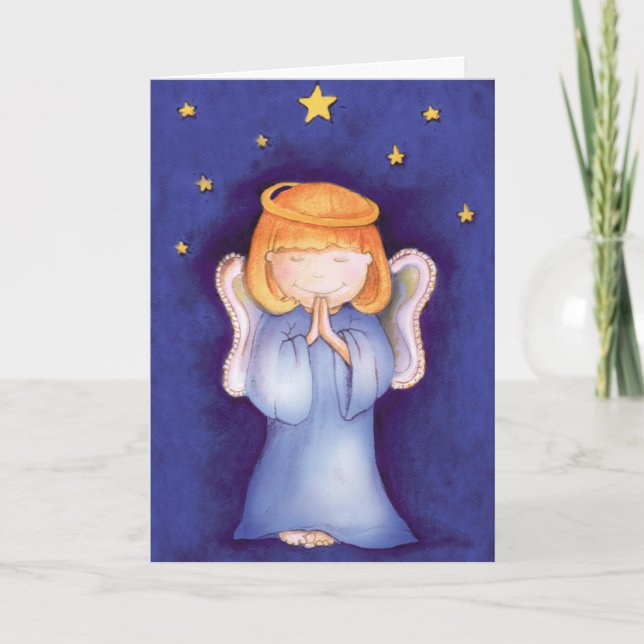 Carte d'art de Noël Angel (Devant)