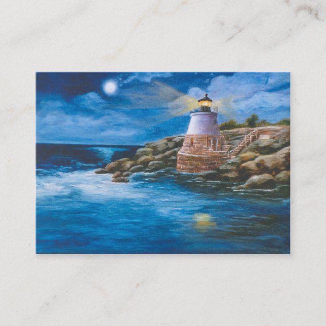 Carte d'art de phare de colline de château (Devant)