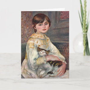 Carte d'art de Renoir : Mlle. Julie Manet avec le