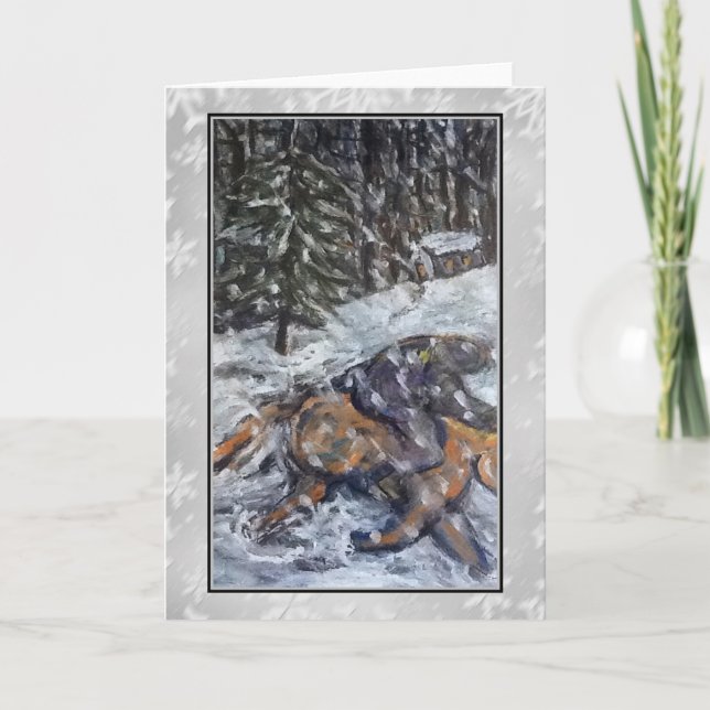 Carte d'art de tour d'hiver (Devant)