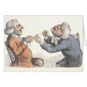 Carte d'art dentaire de "douleur aigue" par