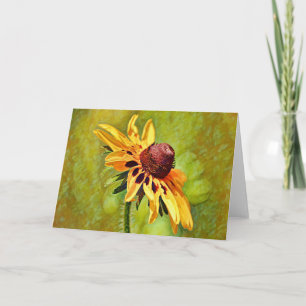 Carte d'art Fleur sauvage Black Eyed Susan
