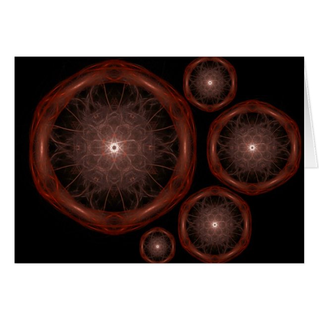 Carte d'art fractal Motif (Devant horizontal)
