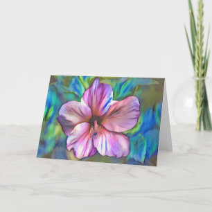 Carte d'art Hibiscus Pink Dream
