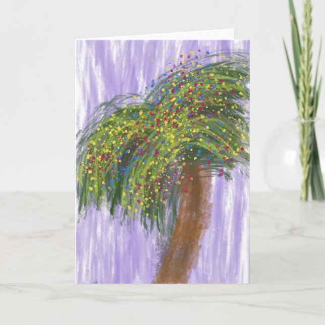 Carte d'art Holiday Shore Tree (Devant)