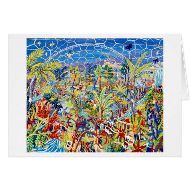 Carte d'art : Jardin d'Éden. Le projet d'Éden, R-U (Devant horizontal)