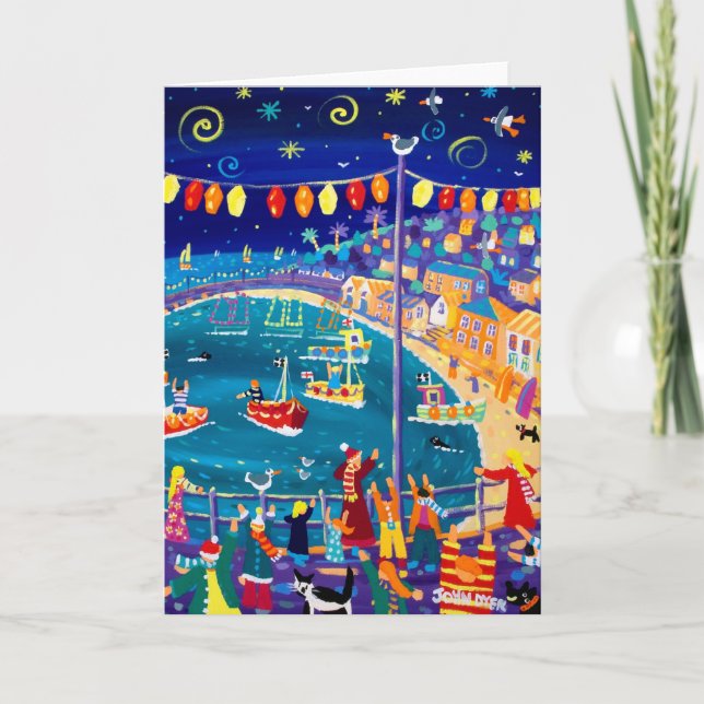 Carte d'art : Lanterns & Lights, Mousehole de John (Devant)