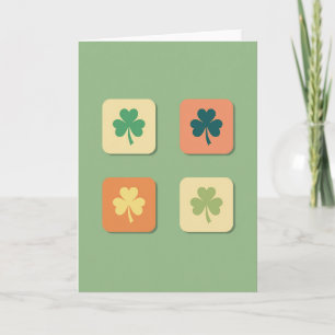 Carte d'art Lucky Shamrocks