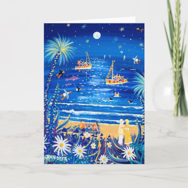 Carte d'Art : Lumière de la Lune et Amour. (Devant)