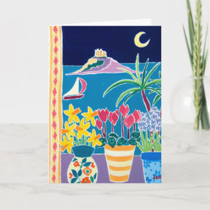 Carte d'art : Lune de la baie du bâti. Le bâti de