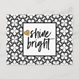 Carte d'art moderne Black White Gold