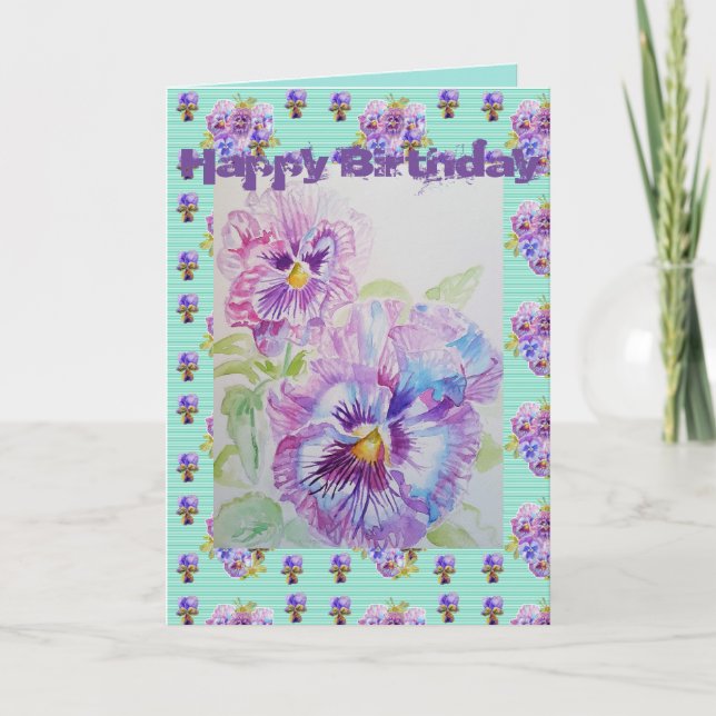 Carte d'art Pansy Viola Pansy (Devant)
