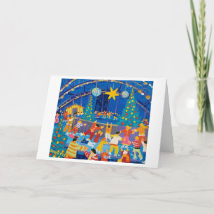 Carte d'art : Patinage sous la lumière des étoiles