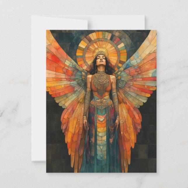 Carte d'art Pistis Sophia Goddess Mosaic Peinture (Devant)