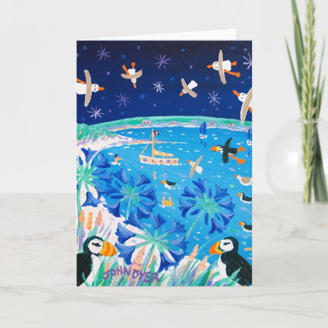 Carte d'art : Puffins scilly (Devant)