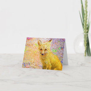 Carte d'art Red Fox