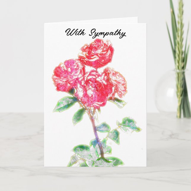 Carte d'art Red Roses (Devant)